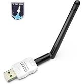 Class 1 Long Range Bluetooth Adapter for PC, QGOO USB Bluetooth Adapter for PC 5.3+EDR, Dongle Receiver Support Windows10/8.1/8/7（white-135）