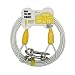 Petest 15ft Reflective Tie-Out Cable for Large Dogs Up to 90 Pounds
