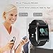 Kingkok Blood Pressure Monitor Touch Screen Personal Fitness Tracker Waterproof Pedometer Heart Rate Activity Tracker Watch [Black]
