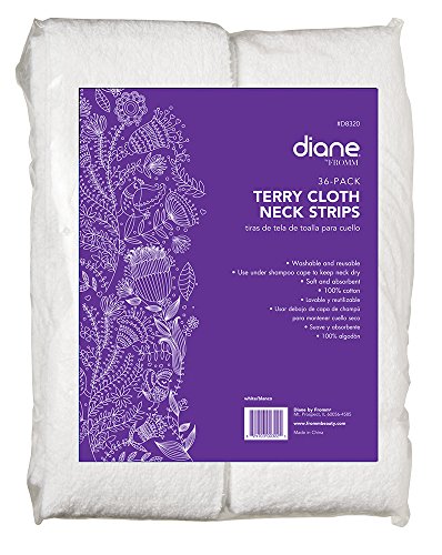 Diane Terry Cloth Neck Strips, White, 36 Count - //medicalbooks.filipinodoctors.org