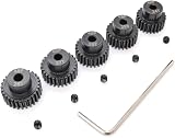 Goochoon 48 Pitch Pinion Gear Set 3.175mm 24T-28T for RC Cars w/ Hex Key view 1