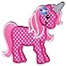 PatchMommy Unicorn Patch, Iron On/Sew On - Appliques for Kids Children (Pink)