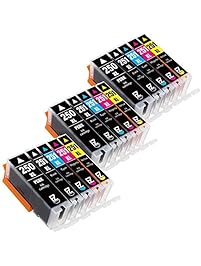 E-Z Ink (TM) Compatible Ink Cartridge Replacement for PGI-250XL PGI 250 XL CLI-251XL CLI 251 XL (3 Large Black, 3 Cyan, 3 Magenta, 3 Yellow, 3 Small Black) 15 Pack Works for PIXMA MX922 MG5522 MG5620