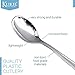 Klikel Silver Plastic Spoons – 125 Count - Heavy Duty Disposable Silverware -– Elegant Party Cutlery - Reusable Paper Good Supplies For Dinner Parties