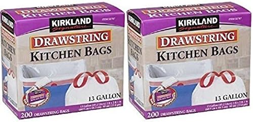 Amazon Com Kirkland Signature Drawstring Kitchen Trash Bags 13