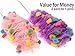 Bath Blossom Back Scrubber Brush (2 Pack) Loofah with Small Sponge and Mesh - Long Handled Shower Body Brush For Men and Women