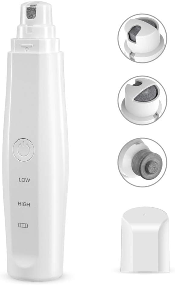 Rechargeable Nail File for Dogs, Gentle Painless Paw Care