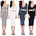 Bess Bridal Women's Sexy Two Pieces Bodycon Skirt Stretch Party Bandage Dresses