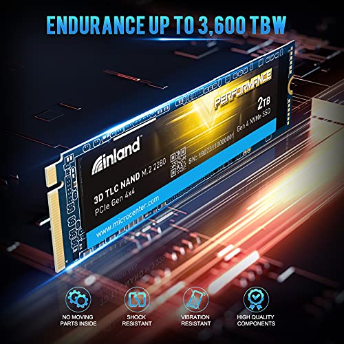 INLAND Performance SSD 2TB PCIe Internal Solid-State Drive