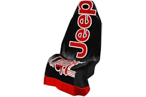 Seat Armour T2G100BR Black and Red Jeep Towel Seat Cover
