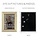 Langdon House 5x7 Picture Frames (Gold, 6 Pack), Contemporary Glam Photo Frames 5 x 7, Wall Mount or Table Top, Celebration Collection