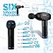 CCVOO Muscle Massage Gun Deep Tissue - Handheld Percussion Massager Gun Device - 6 Speed Intensity Super Quie Deep Tissue Massagers for Back Leg Body Muscle Massage