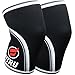Fitru Knee Sleeves (Pair) Support & Compression for Crossfit & Weightlifting - 7mm Neoprene for Men & Women