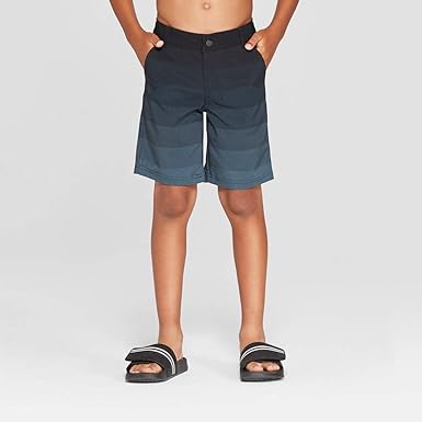 boys black swim trunks