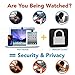 Webcam Cover (3 Pack, Black) - NanoTech Strong Adhesive Web Camera Protector for Laptops, Smartphones, Tablets and Desktop Computers - Gentle on Your Devices - Protect Your Privacy & Security
