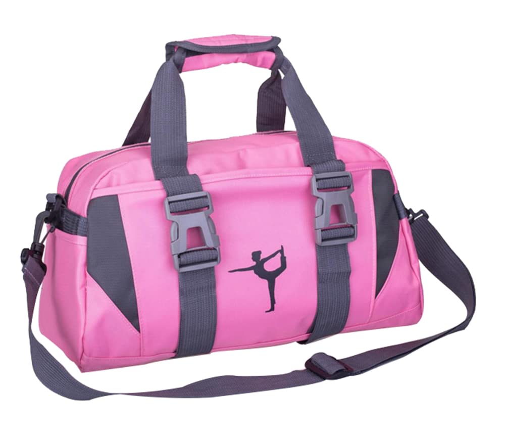 Sport Gym Bags for Women Yoga Bag Ballet Dance Duffle Bag for Girls Overnight Bags for Girls Weekend Bags (Pink, S)