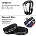 SEGMART Double XL Hammocks with Hammock Straps & Carabiners - Blue/Silver