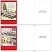 NobleWorks Variety Pack of 10 Christmas Greeting Cards with Envelopes, Adult Cartoon, Humor Holiday Assortment for Men and Women - Traces of Nuts A1250