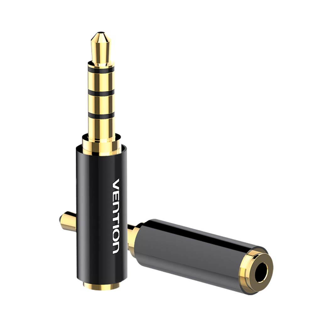 Photo 1 of VENTION 3.5mm Male to 2.5mm Female Audio Adapter(2 Pack), 2.5mm Female to 3.5mm Male Gold Plated Audio Jack Connector Stereo/Mono Auxiliary Plug for Headphone Earphone Speaker
