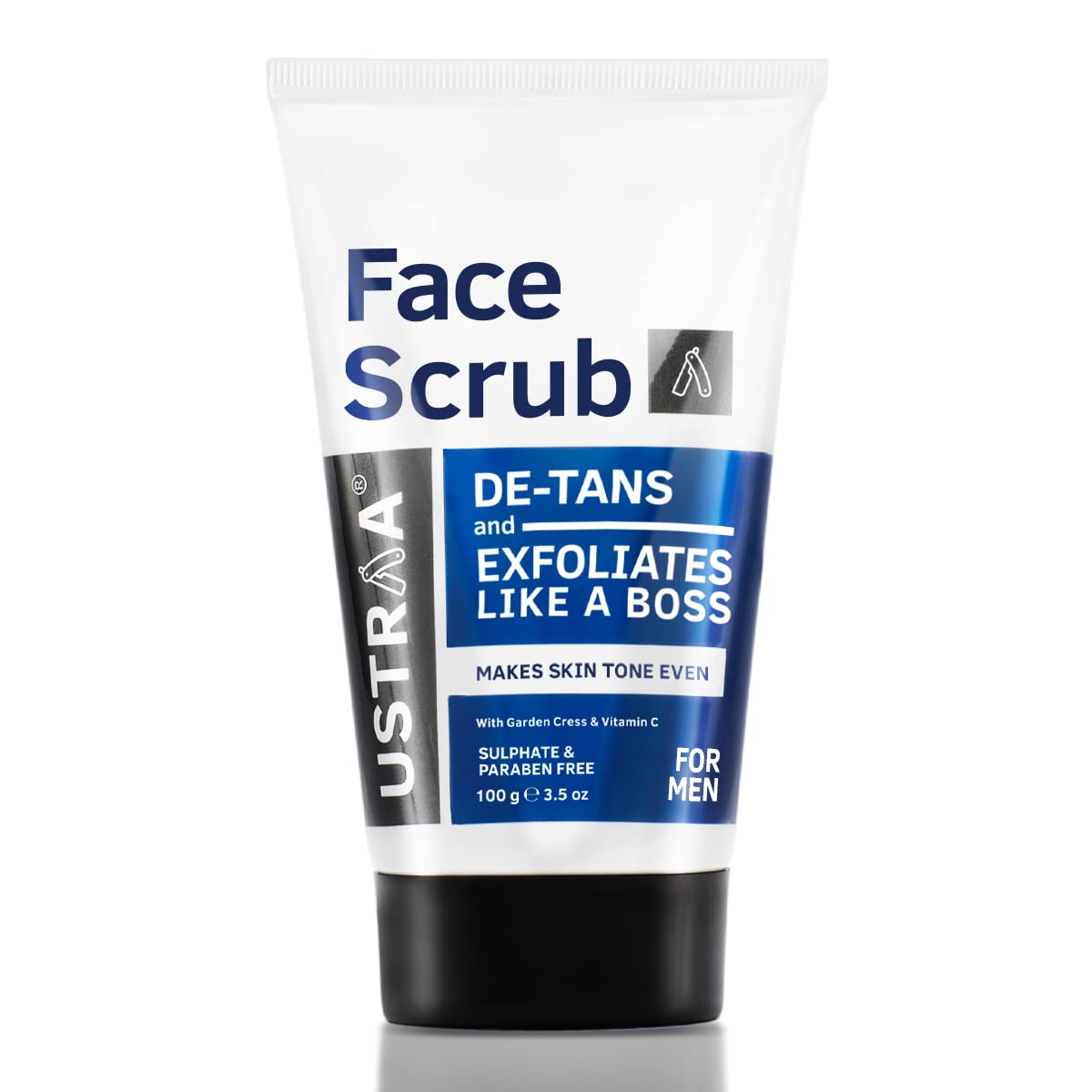 Ustraa Face Scrub De-Tan, 100g