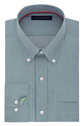 Tommy Hilfiger Mens Non Iron Regular Fit Gingham Buttondown Collar |  Desertcart Belize