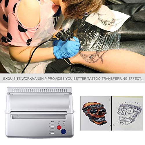 Homgrace Tattoo Stencil Transfer Machine, Thermal Copier Printer with Paper Pack for Tattoo Transfer