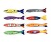 ZHMY Swimming Diving Toy for Pool Use Gliding Shark Throwing Torpedo Underwater 8 Pcs/Set