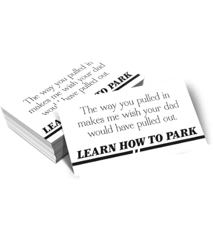 Cartes De Stationnement Humoristiques - 50 Tickets Faux PV Pour Blagues Et Farces Entre Amis Ou Collègues