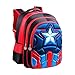 School Backpack for Boys Kids Schoolbag Student Bookbag Rucksack Waterproof Shoulder Bag Daypack with Anime Super Hero (A05, Large:16.5x12.6x5.5 in)