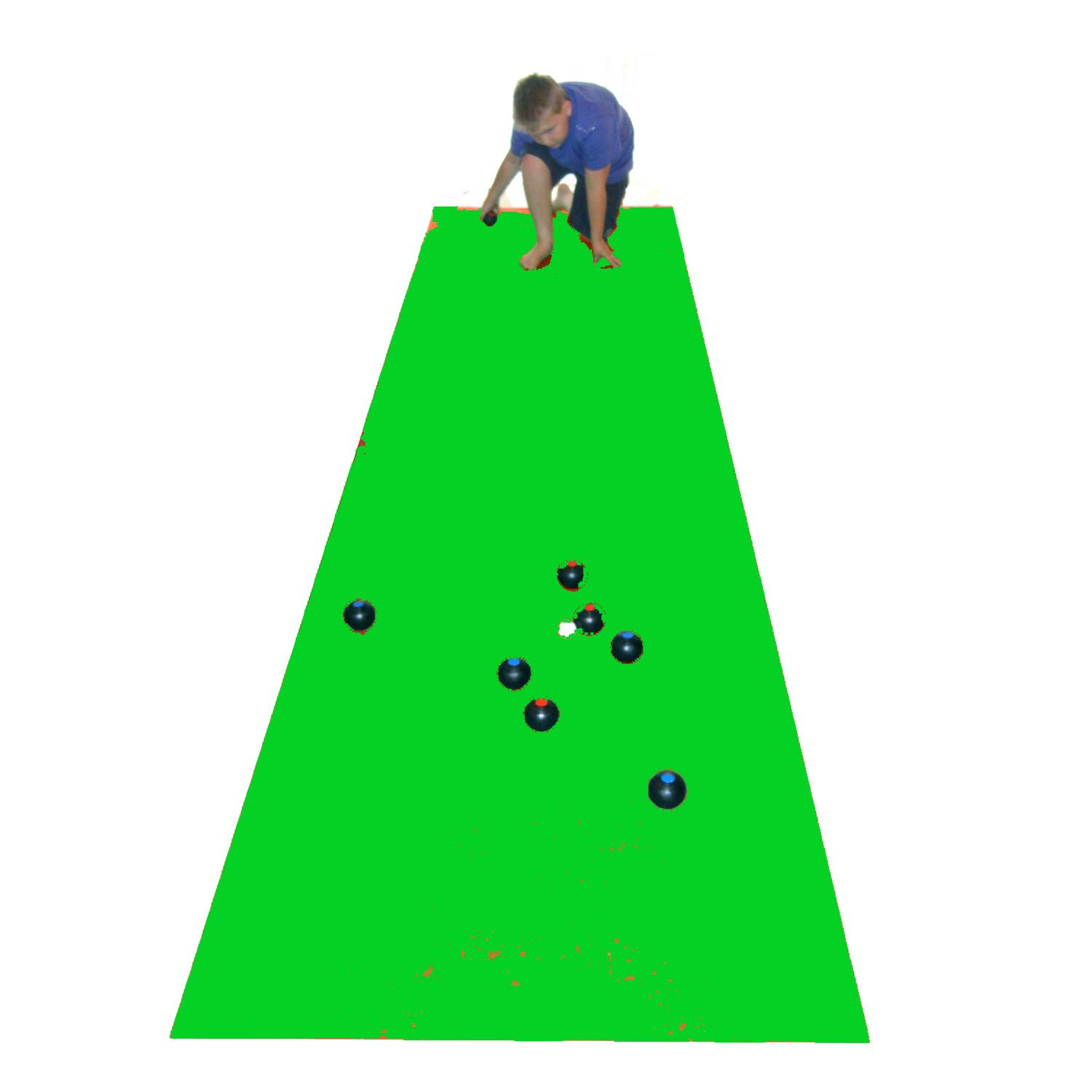 Super Saturday Be Active Carpet Bowls amp Blue Bowls Mat 400 X 100Cm