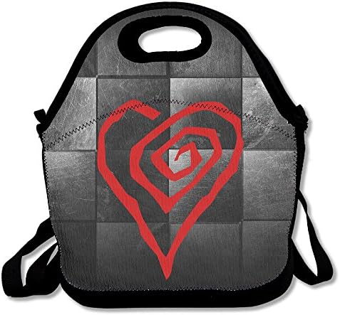 Reusable Marilyn Manson Heart Crossbody Printed Lunch Bags