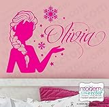 Frozen Elsa Personalized Name Vinyl Wall Decal