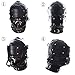 FeiGu Leather Bondage Hood with Eye Mask Sex Toys for, Black, Size One Size