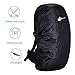 Jepeak Waterproof Backpack Rain Cover, 25L-35L Daypack Rainproof Dustproof Protector Raincover (Elastic Adjustable) for Hiking Camping Traveling Climbing Cycling, Black