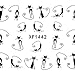 Sandistore Fashionable Water Transfer Slide Decal Sticker Nail (XF1442)