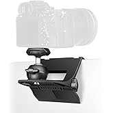 【CM01】 RAUBAY Monitor Top Camera Mount Clamp, Hanging Webcam Stand with 1/4" Screw, Suitable for Flat-Screen Monitors, for Li