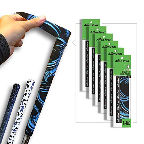 Alien Pros Golf Grip Wrapping Tapes (6-Pack) - Innovative Golf Club Grip Solution - Enjoy a Fresh New Grip Feel in Less Than 1 Minute (6-Pack, Blue Waves)