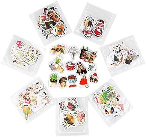 Planner & Scrapbook Stickers.7pack Hobby Stickers - Baking, Crafting & Gardening. Foiled, Vinyl & Embossed Stickers for Planners & Bullet journals