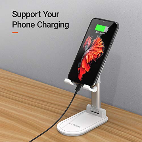 TORRAS Foldable Cell Phone Stand for Desk [UltraPortable] Adjustable
