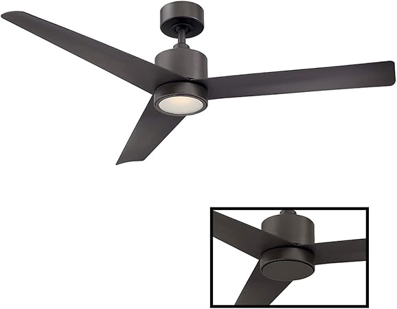 Amazon Com Lotus Indoor Outdoor 3 Blade Smart Ceiling Fan 54in