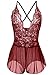 ZegoCaCa Women's Nightcloth Lace Babydoll Lingerie Sleepwear Teddy Dress