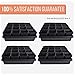 Square Nursery Pots Seed Starting Kit - 64 Seed Starting Pots and 4 Plastic Plant Trays | Plastic Plant Pots Bulk with Seed Tray | Seed Starter Pots and Seedling Starter Tray -by Mr Sprout
