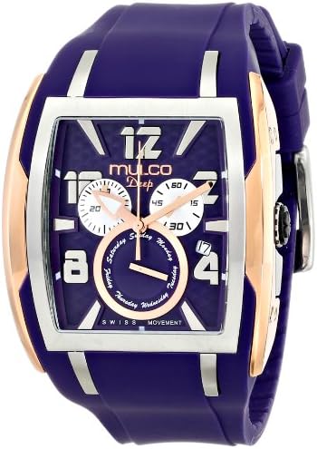 MULCO Unisex MW1-13187-053 Analog Display Swiss Quartz Blue Watch