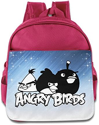 ELF STORY - Pissed Off Bird Little Kid Baby Boys Girls Toddler School Bag Pink