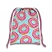 Donut Shoppe Drawstring Bags Kids Birthday Party Supplies Favor Bags 10 Pack