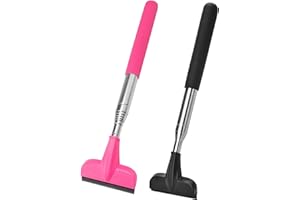 CAPHONT 2Pcs Car Window Mini Squeegee, Portable Tiny Car Side Mirror Squeegee Retractable Car Windshield Wiper to 39.5 in Windshield Squeegee for Car Windows Universal Car Cleaner Tool Accessories