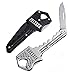 Fixxxer Key Knife - Concealed Knife for Key-chain or Pocket With Safety Locking Feature (SILVER)