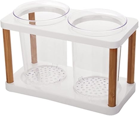 Amazon 箸立て 水切り カトラリースタンド 箸置き カトラリーホルダー 食器収納 キッチン収納 頑丈 抗菌 透明 多機能ラック スプーン フォーク 収納 組み立て簡単 取り外して清潔可能 省スペース 飲食店 業務用 箸立て オンライン通販