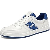ZRO Men's Business Casual Leather Sneakers - Breathable Genuine Cowhide Lace-Up Shoes for Office & Outdoor
