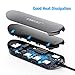 USB C Hub, USB C HDMI Adapter, 8 in 1 MacBook Pro/Air 2018 Dock Thunderbolt 3 Dongle with Ethernet, USB C Power Delivery, 3 USB 3.0 Ports, SD TF Card Reader for USB Type C Devices, Grey